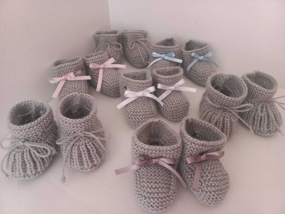 Hand-knitted Booties