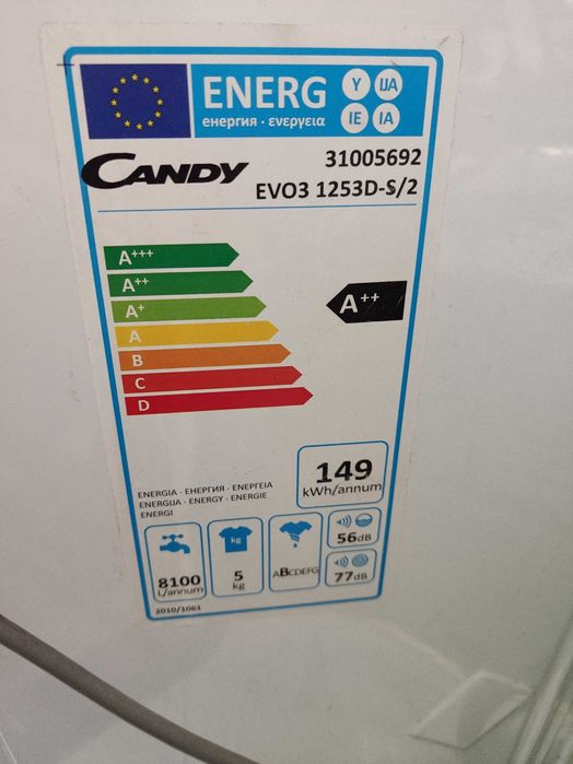Pralka Pralka Candy EVO3 1253 D-S