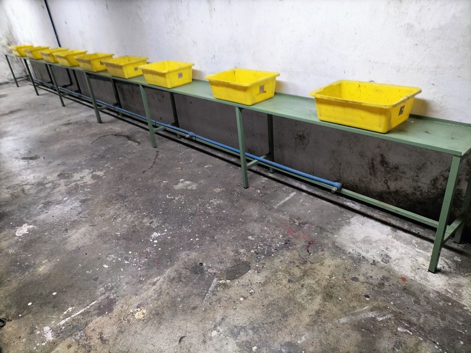 Transportador de apoio + Iluminação ambos com 9 metros