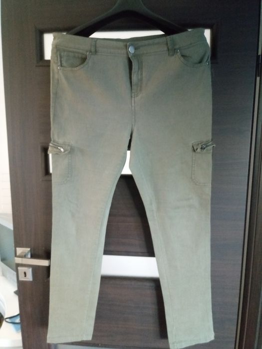 Spodnie Peacocks  bojówki khaki r XL