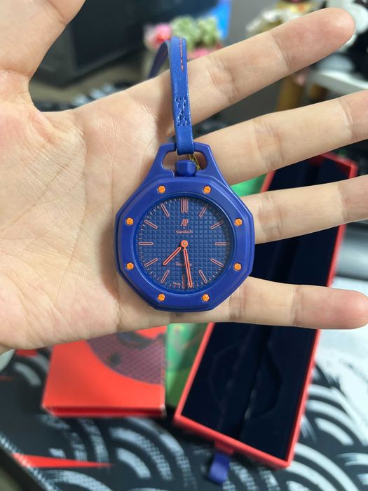 Limitowany Orenji Hachi–koronka 12, granatowy bezel, pomarańczowy dial
