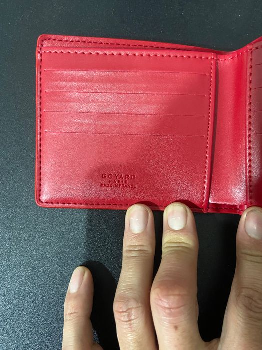 Carteira Goyard vermelha