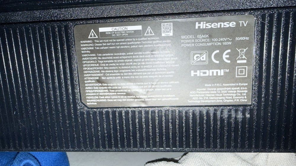Tv Hisense 65 polegadas