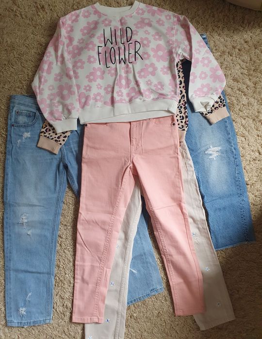 Джинсы Zara МОМ для девочки 140