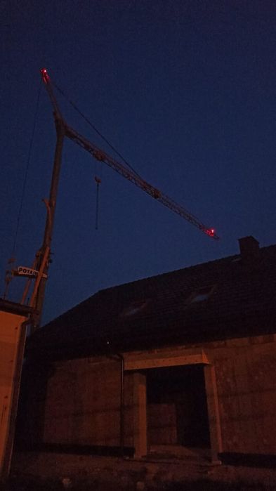 Wynajem najem żuraw wieżowy Dźwig Potain Igo 32 udźwig 4 tony