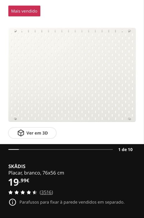 Secretaria + quadro Ikea