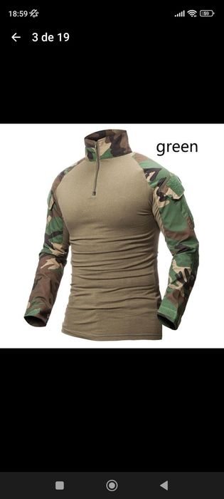 Combate shirt Woodland airsoft