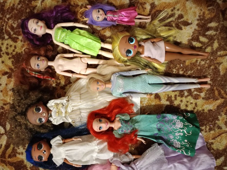 Лот кукол Лол омг,Барби,Ариэль