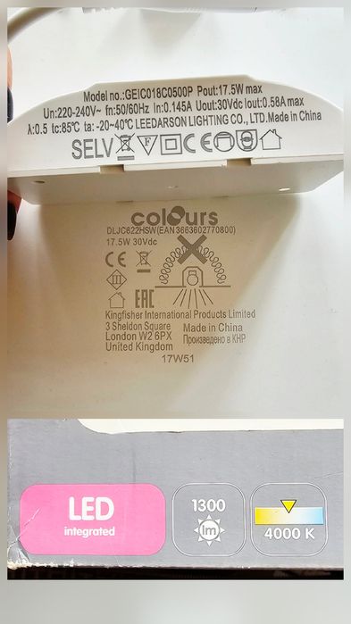 Nowy plafon, lampa sufitowa, oświetlenie wnękowe LED