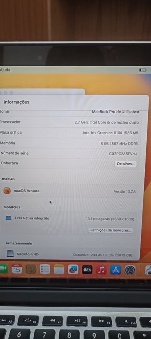 MacBook Pro Retina 13” 2015 | i5 | 8GB | 256GB SSD | IMPECÁVEL