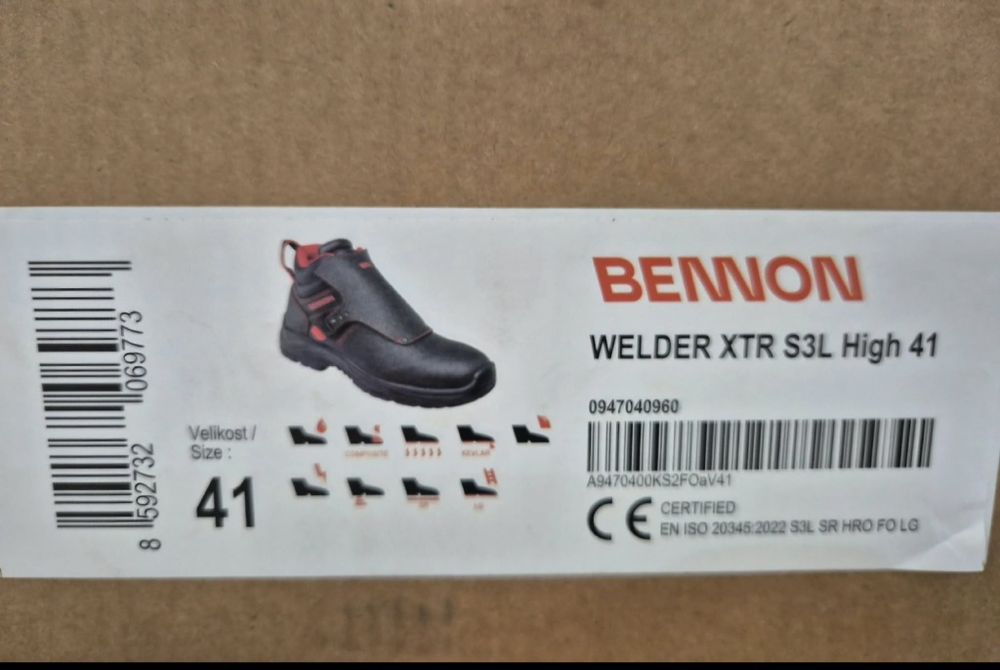 Buty robocze spawalnicze welder XTR S3LBennon  39 rozmiar 41