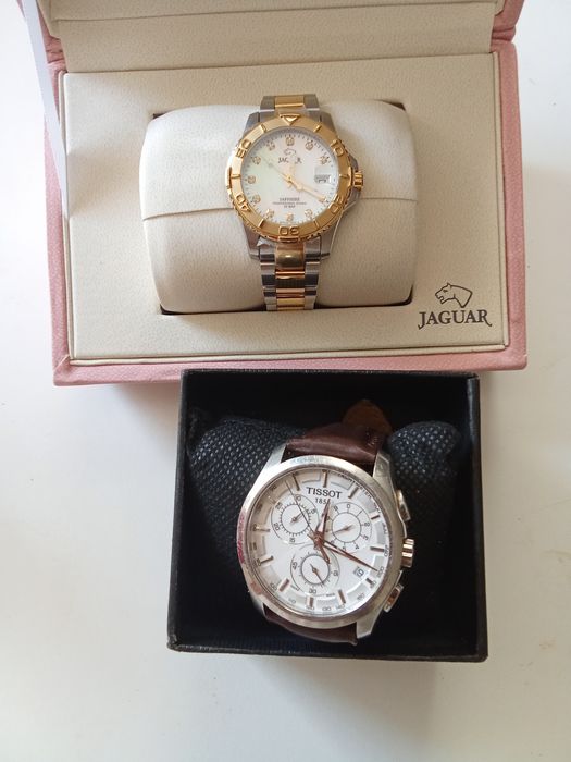 Dois relógios um tissot outro jagua