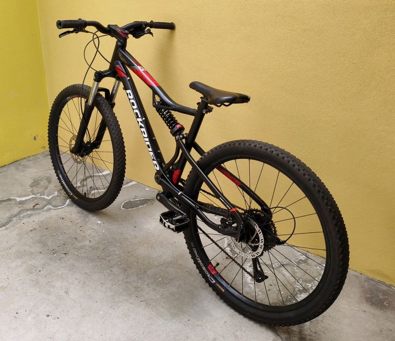 Bicicleta Rockrider ST530s 27.5", suspensão total, bom estado