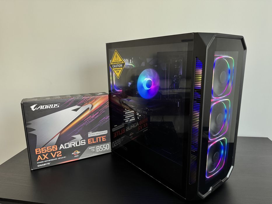 Komputer Gamingowy RTX 4060Ti, Ryzen 7 5800X, 32GB RAM, SSD 1TB, RGB, WiFi