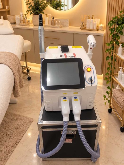 Máquina de depilação a laser, multifunções, 3 em 1