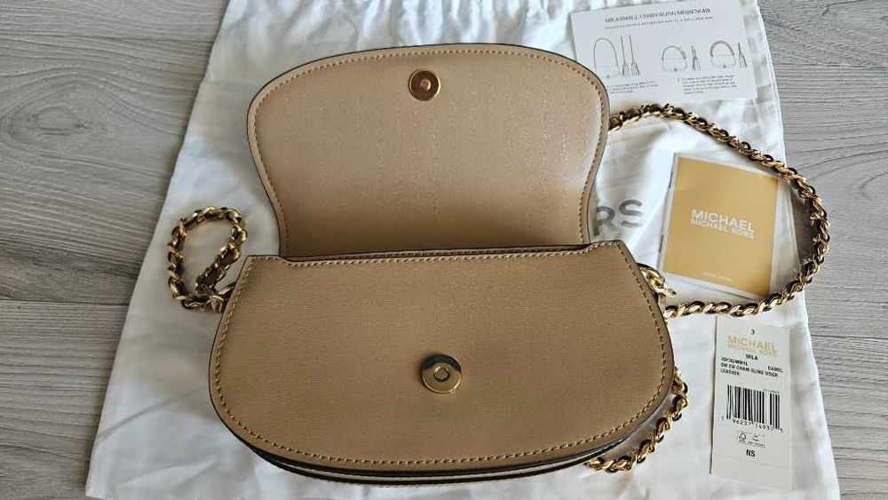 Michael Kors piękna, skórzana torebka na łancuszku ORYGINAŁ