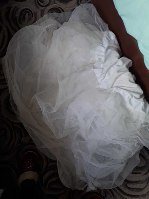 Suknia ślubna + rękawiczki + welon