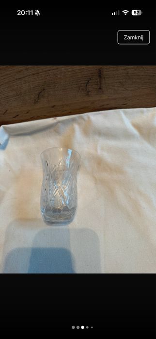 zestaw szklanek kryształowych (5 sztuk) 10 cm