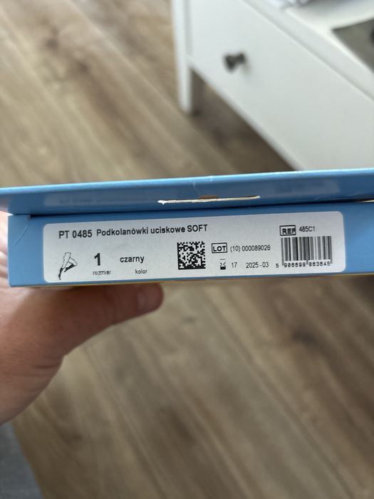 Podkolanówki uciskowe soft czarne