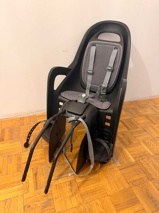 Fotelik rowerowy dziecięcy tylny czarny - Polisport Groovy FF