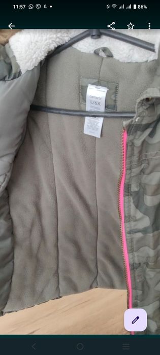 Куртка пуховик парка косуха сорочка Zara єнот опушка