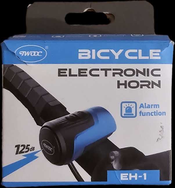 Elektryczny dzwonek do roweru, 125 dB czarny