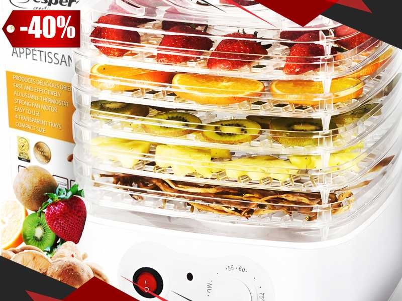 Nowa Mocna SUSZARKA Do Grzybów Owoców Warzyw Ziół - Programy | GRATIS