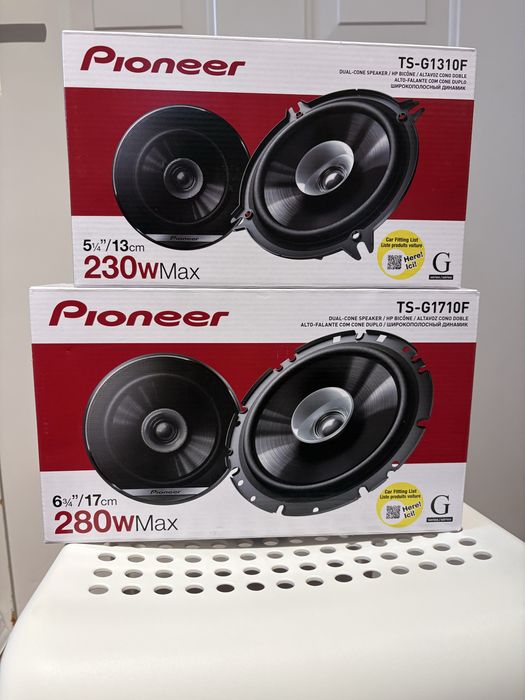 Pioneer TS-G1310F + TS-G1710F – głośniki samochodowe – komplet