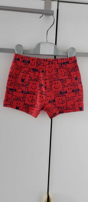Spodenki krótkie dla chłopca na gumie czerwone 56/62