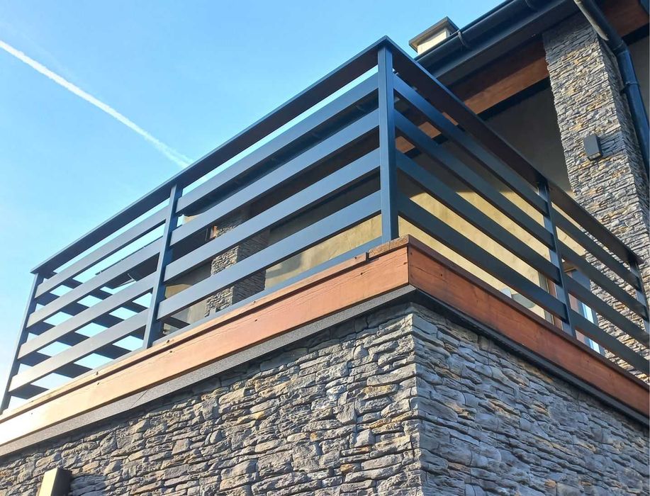 Balustrada aluminiowa  barierka Zabezpieczenie okienne  francuskie