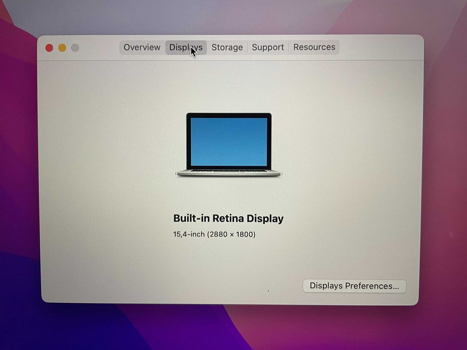 Apple MacBook Pro 15,4 cala A1398