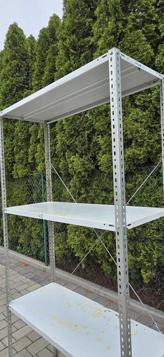 Regał skręcany wolnostojący metalowy półka 40x100cm / 200cm wys4 półki