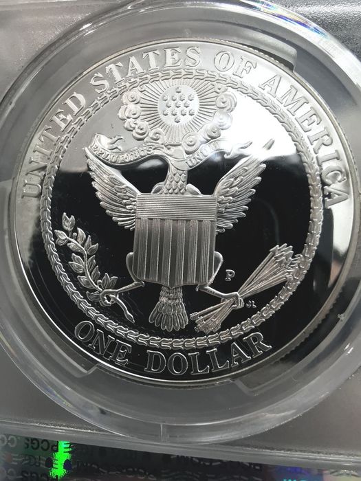 США 1 долар 2008р. - Білоголовий орлан. СРІБЛО. СЛАБ.