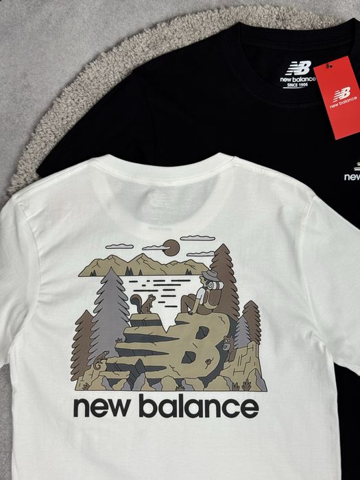 РОЗРИВ‼️Футболки New Balance , з принтом на спині