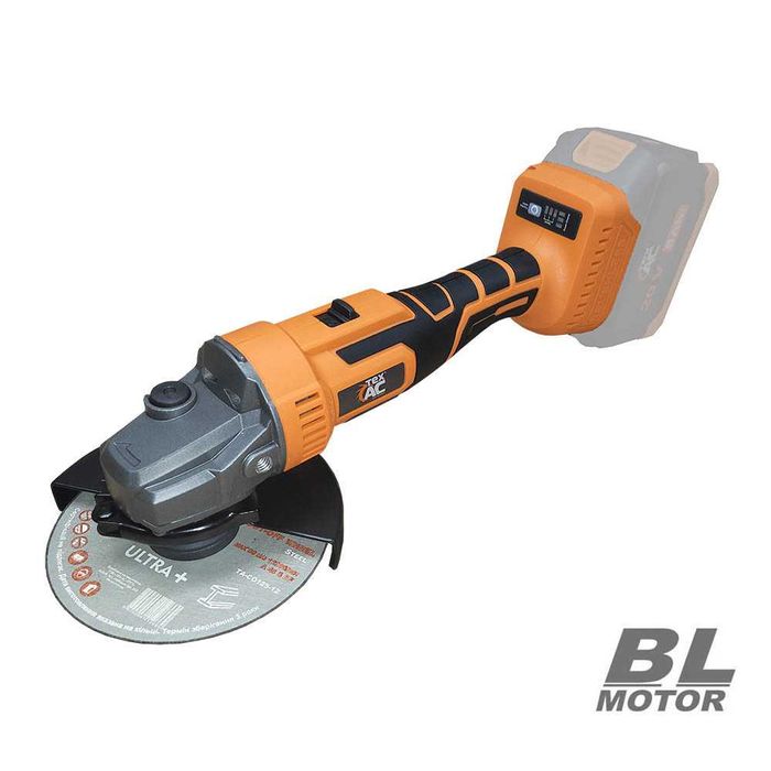 Аккумуляторная болгарка УШМ ТехАС ТАOE-AG125/Бесщеточная/Каркас/ТУШКА