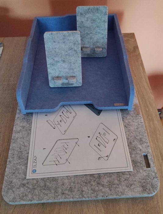 Zestaw biurkowy z filcu Elzap