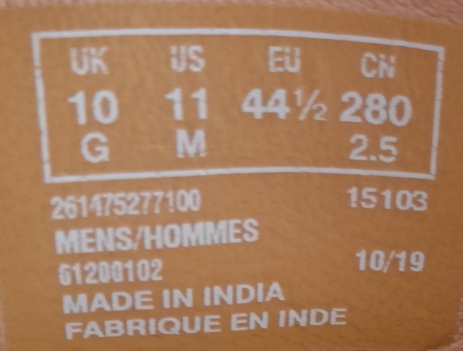 Класичні фірмові  туфлі Clarks - "броги". Натуральна шкіра 44 розмір