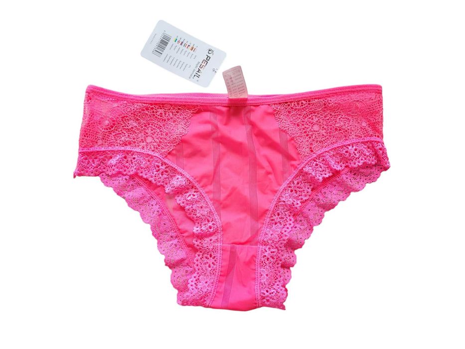 Nowe różowe neonowe majtki damskie koronka 34,XS/36,S Peasil bielizna