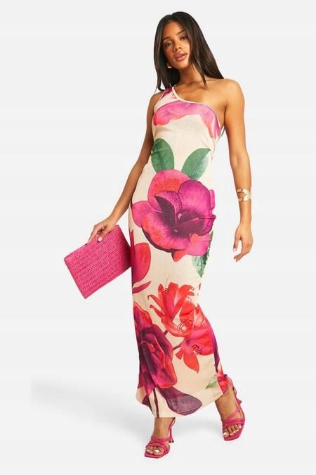 Boohoo 44 Xxl Wzorzysta Sukienka Maxi J29476