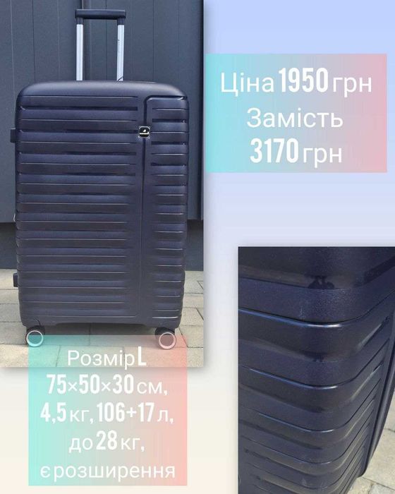 Валіза (чемодан) Уцінка , вітринні варіанти