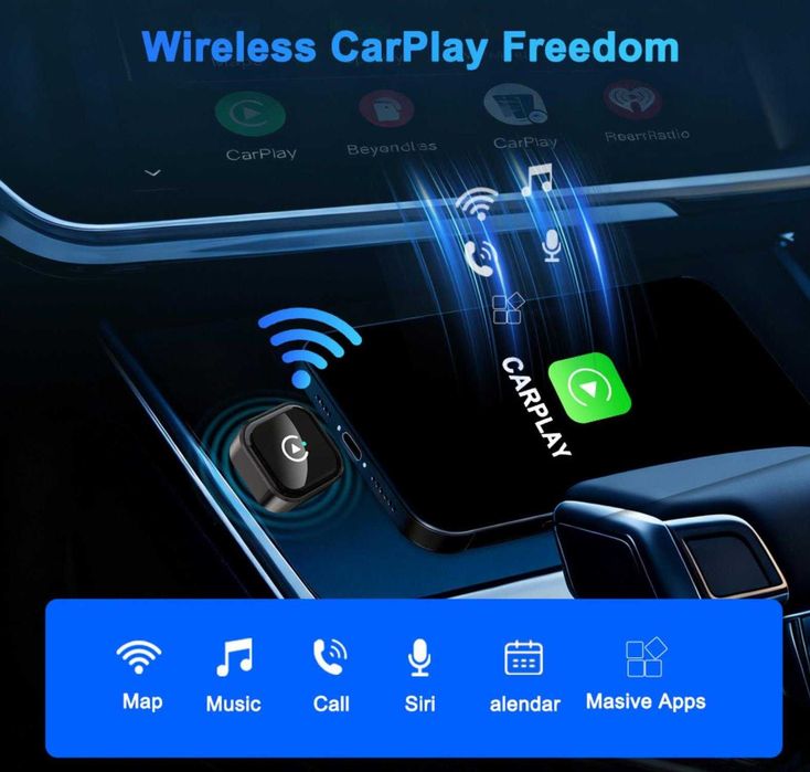 Carlinkit Mini Ultra 5 2AIR - Адаптер беспроводного CarPlay/Android
