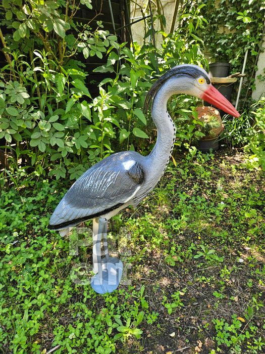 Figurka dekoracja czapla 70 cm wysoka ozdoba dom ogród taras