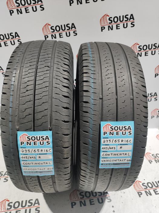 2 pneus semi novos 235-65R16C Continental-  Oferta dos Portes