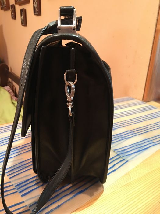 Кожаная мужская сумка- портфель