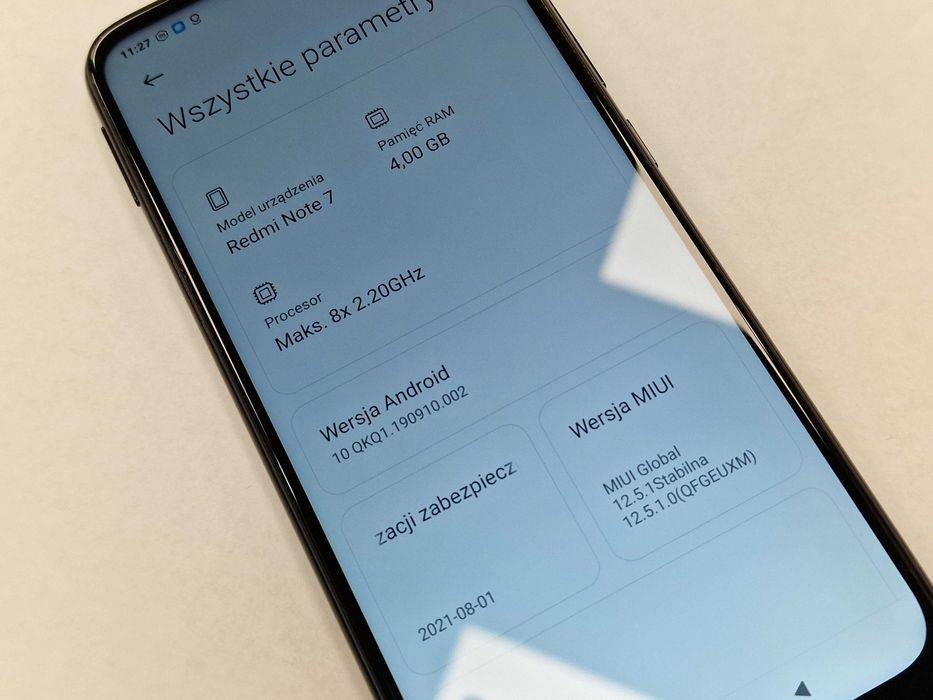 Xiaomi Redmi Note 7 Dual SIM/ 4GB/ 64GB/ Space Black/ Grade A- + ładow