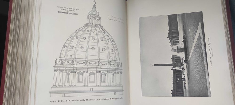 Старинный Огромный редкий фолиант.  Жизнь Микеланджело.  1900 г.