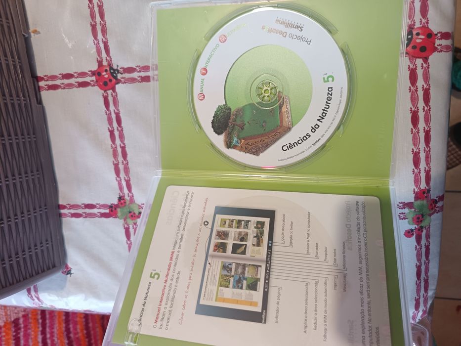 cd  rom   dvd manual interactivo multimédia ciências da natureza 5 ano