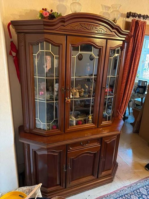 Вітрина буфет дуб- горіх