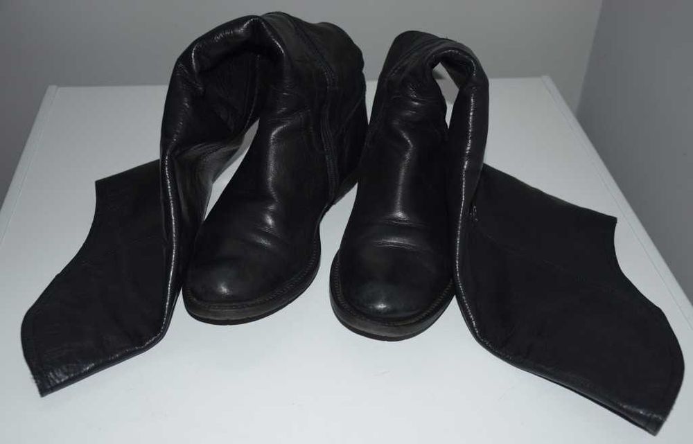 Botas de cano alto, de senhora, n.º 38, em pele genuína de elevada qualidade – made in Portugal