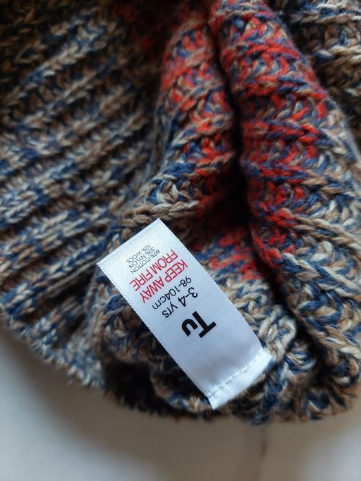 Sweter chłopiec TU bawełna i wełna rozm. 104
